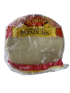 RISHTA MADRAS PLAIN PAPAD 250G