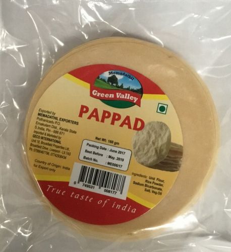 GREEN VALLEY PAPPAD 160G
