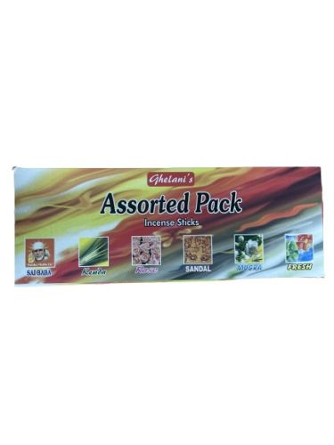 GHELANI'S ASSORTED PACK 6 PACK INCENSE STICKS