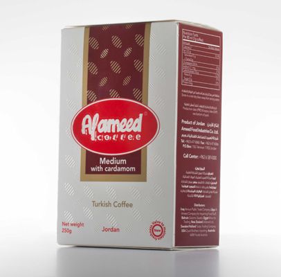 ALAMEED COFFEE MEDIUM WITH CARDAMOM TURKISH COFFEE 200G