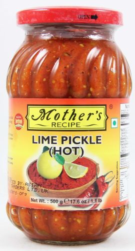 MOTHER'S RECIPE LIME PICKLE ( HOT ) 500G