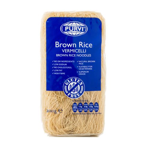Purvi Rice Vermiceli Brown 200G