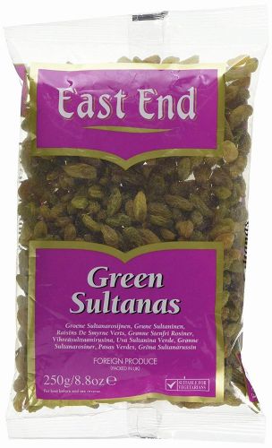 EAST END GREEN SULTANA 250gm