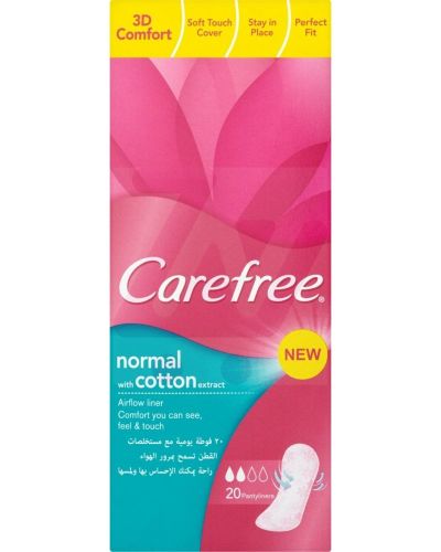 CAREFREE NORMAL COTTON 20 PADS
