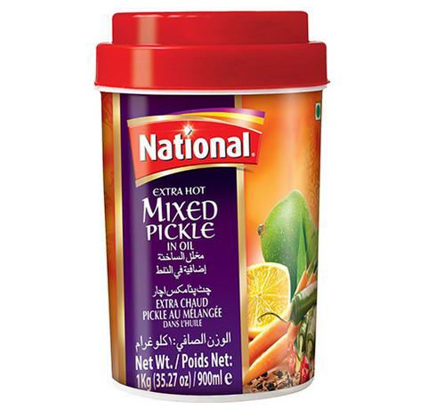 NATIONAL HOT MIXED PICKLE IN OIL 1KG