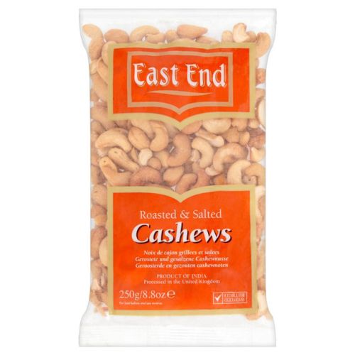 EAST END ROASTED CASHEW NUTS 250gm