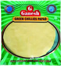 GANESH GREEN CHILLI PAPAD 200G